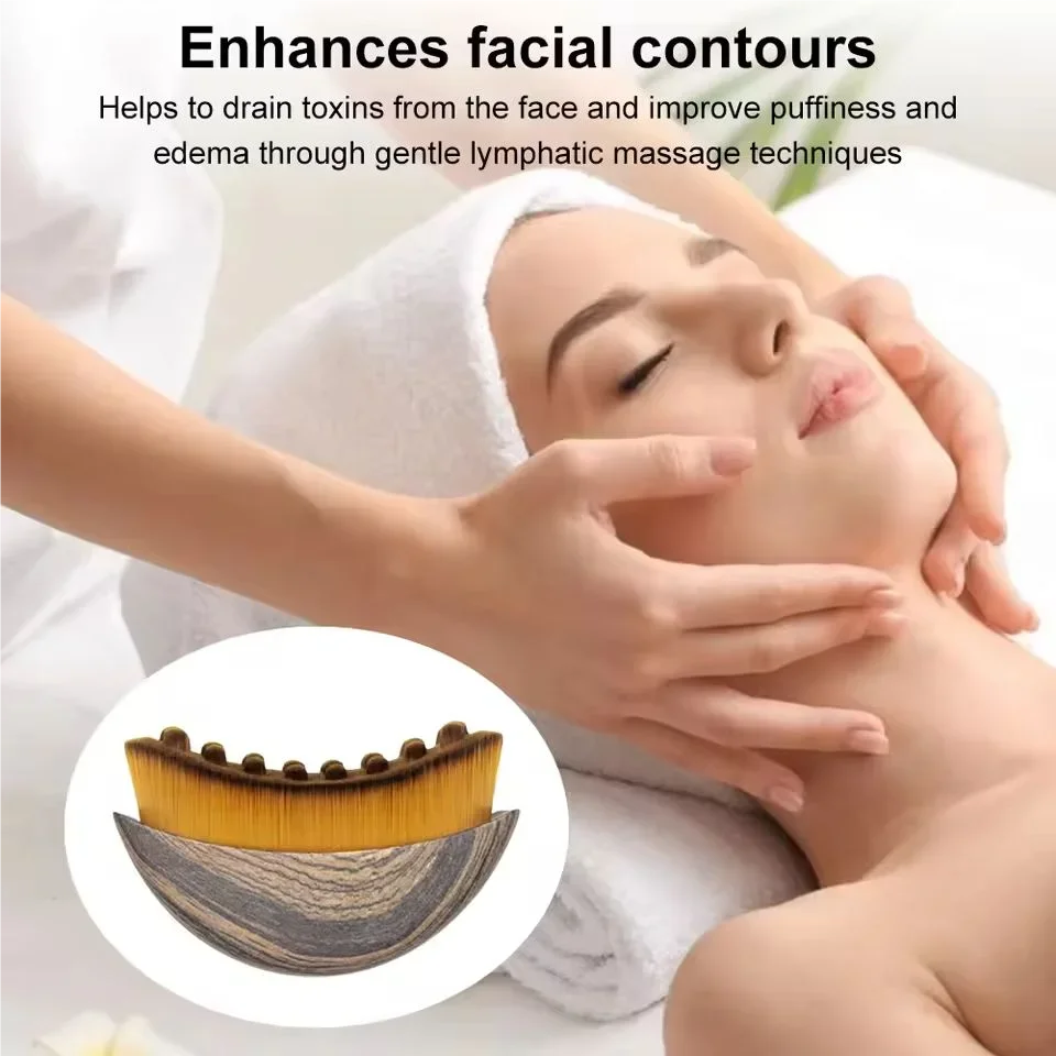 Lymphatic Contour Face Brush,Chin &Jawline Sculpting,Drainage Massager for Face,Ergonomically Designed to Fit The Skin Precisely